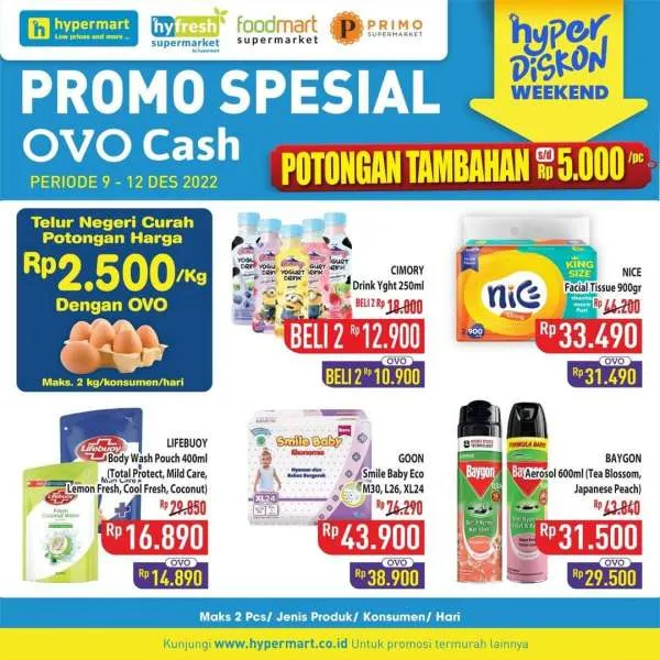Promo Hypermart Hyper Diskon Weekend Periode 9-12 Desember 2022