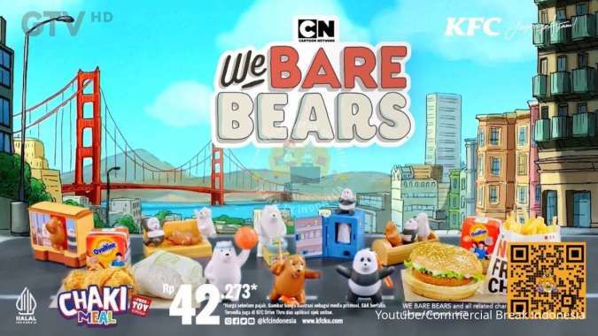 Promo KFC Edisi Bulan Puasa 2023, Chaki Meal Terbaru Berhadiah Mainan We Bare Bears