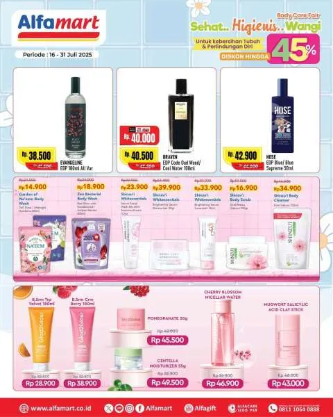Promo Alfamart Body Care Fair Periode 16-31 Juli 2025