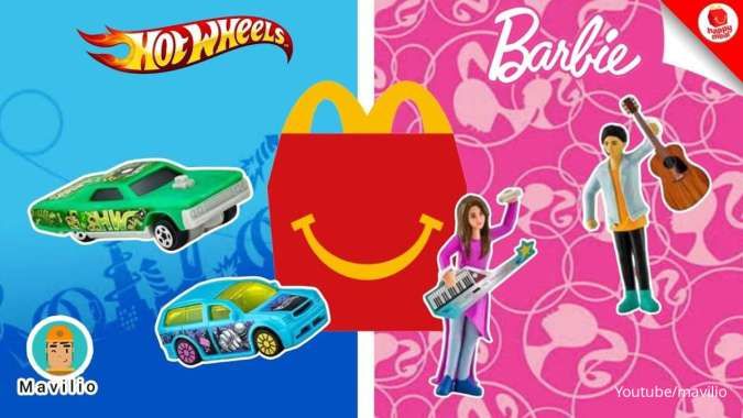 Pesan Paket McDonald’s Happy Meal Berhadiah Mainan Barbie dan Hot Wheels
