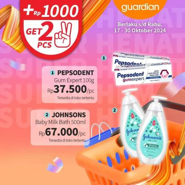 Promo Guardian Super Hemat Periode 17-30 Oktober 2024