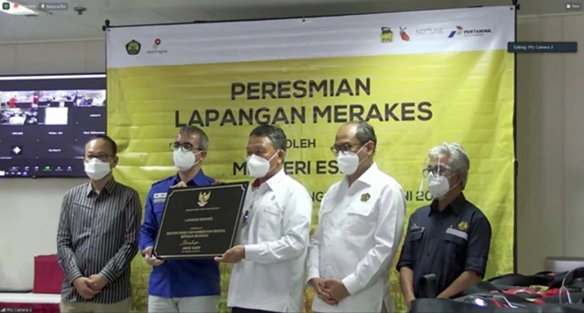 Menteri ESDM Arifin Tasrif resmikan proyek Lapangan Merakes US$ 1,3 miliar