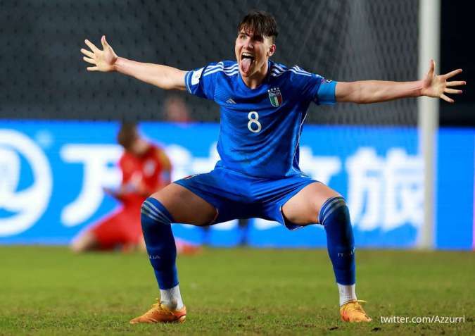 Profil Cesare Casadei: Calon Pemain Terbaik Piala Dunia U-20 2023