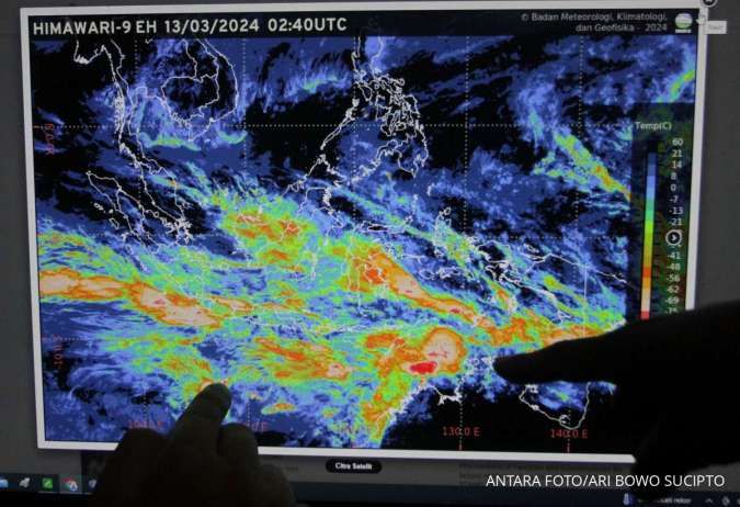 BMKG Deteksi Bibit Badai Siklon Tropis 91P, Cuaca Hujan Lebat di Provinsi Ini