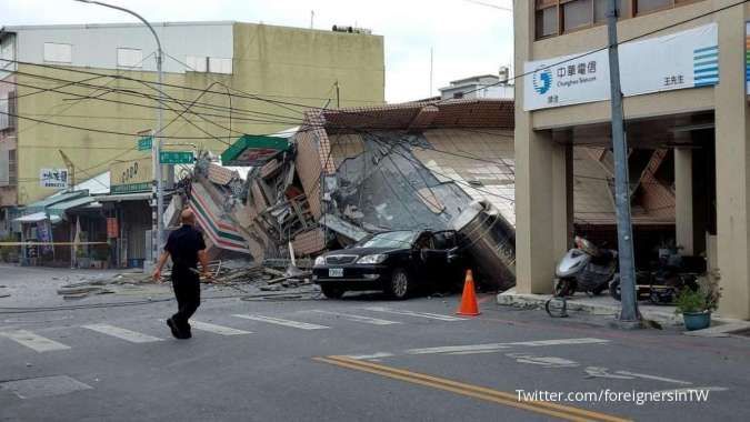 Gempa Kuat Melanda Taiwan Bagian Selatan, Bangunan Runtuh