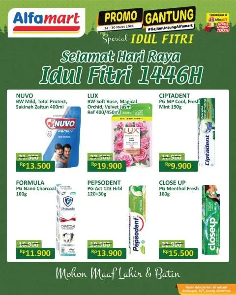 Promo Alfamart Gantung Spesial Idul Fitri Periode 24-30 Maret 2025
