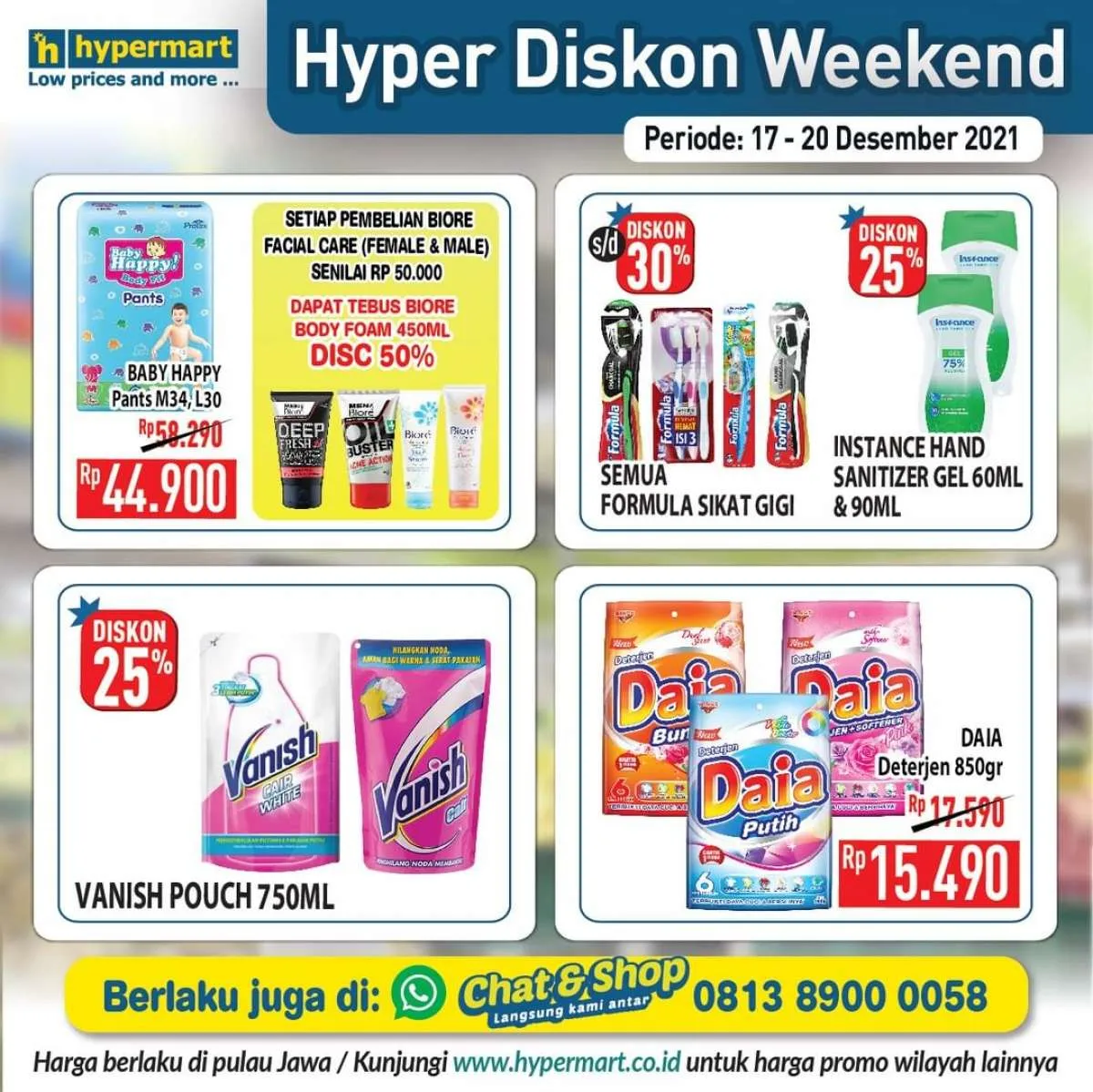 Promo Hypermart 17-20 Desember 2021, Nikmati Diskon Memuaskan di Akhir Pekan