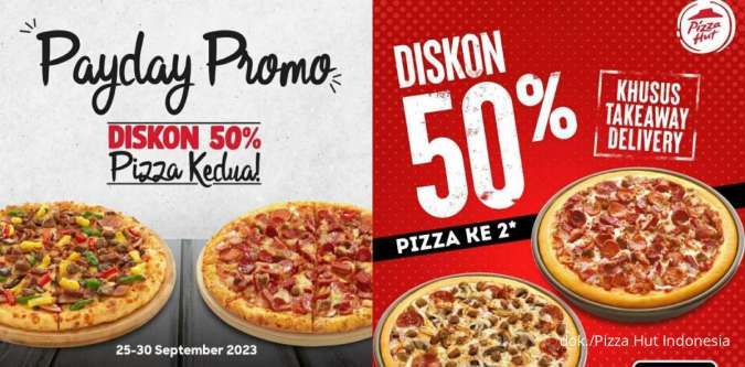 Ada Diskon 50% dari Pizza Hut Delivery Tiap Beli Pizza Kedua Periode 25-30 September