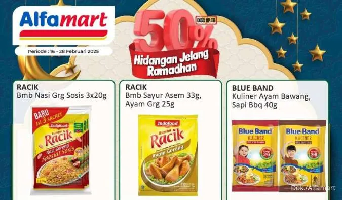 Promo Alfamart Kebutuhan Dapur sampai 28 Februari, Beli 1 Gratis 1 Sasa-Blue Band