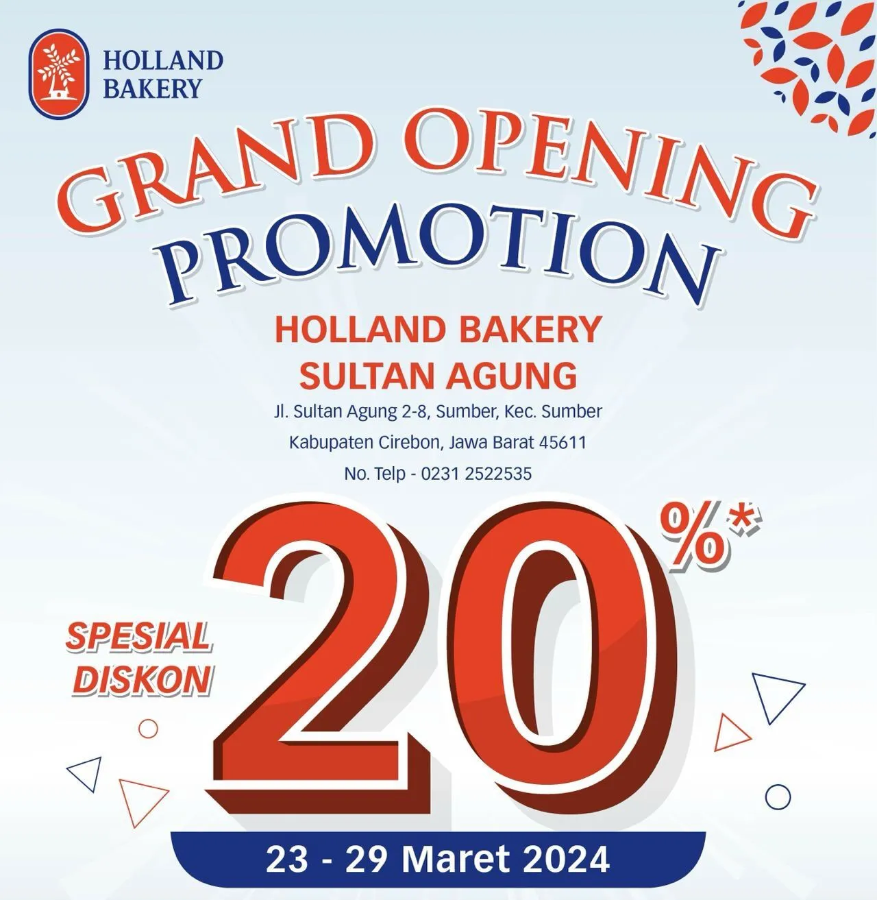 Holland Bakery GRAND OPENING PROMO di Cirebon