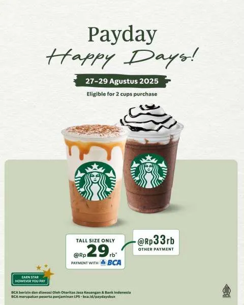 Promo Starbucks Payday 27-29 Agustus