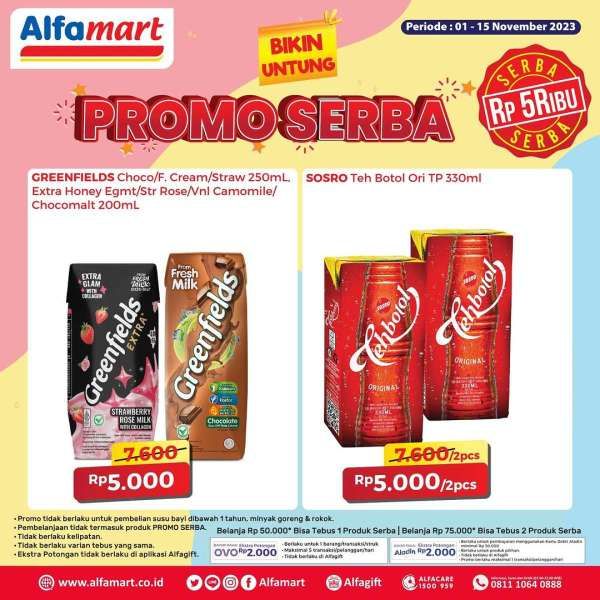 Promo Alfamart Serba Rp 5.000 Terbaru di Bulan November 2023