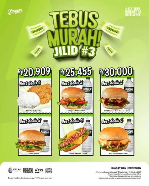 Promo Burger Bangor Tebus Murah September 2025