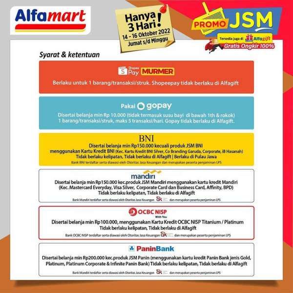 Promo JSM Alfamart 14-16 Oktober 2022