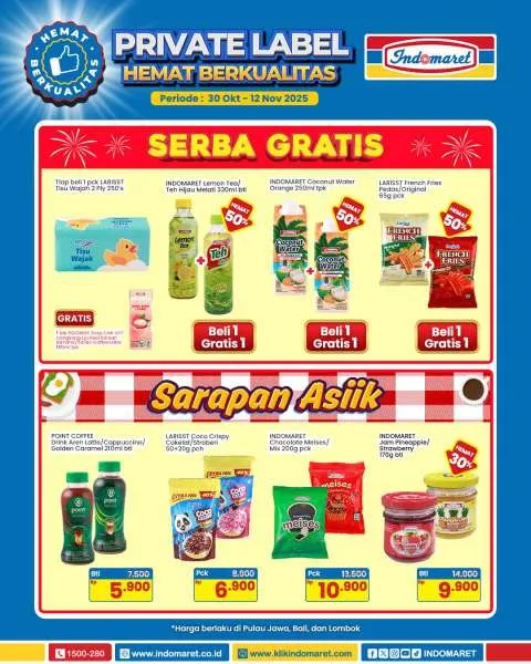 Promo Indomaret Super Hemat Periode 30 Oktober-12 November 2025