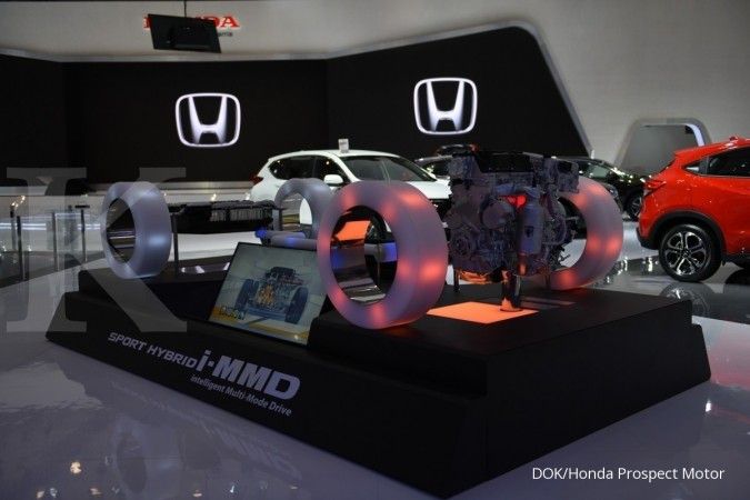 Edukasi pengunjung, Honda pamerkan peraga mesin hybrid di GIIAS 2018 