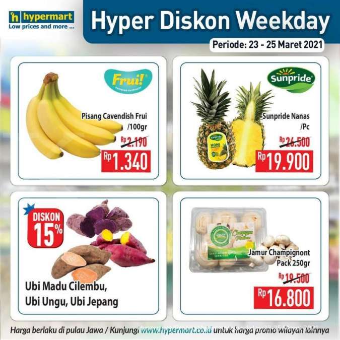 Simak promo Hypermart hari ini 25 Maret 2021, Hyper Diskon Weekday!
