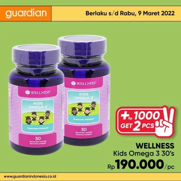 Promo Guardian +1000 Get 2 Pcs Periode 3-9 Maret 2022