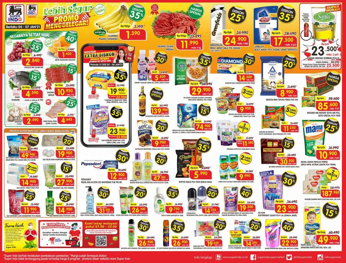 Promo Superindo hari ini 7 Januari 2021, sehari sebelum promo JSM!