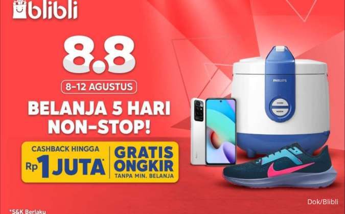 Sisihkan Budget Belanjamu! Blibli Beri Penawaran Belanja Cermat&Hemat Double Day 8.8