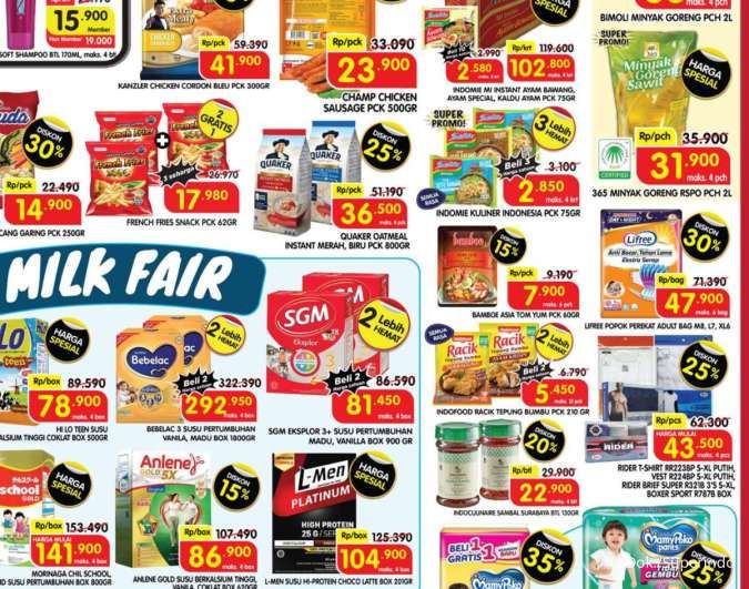 Promo Superindo Terbaru Periode 18-21 Desember 2023, Beberapa Produk Beli 2 Gratis 1!