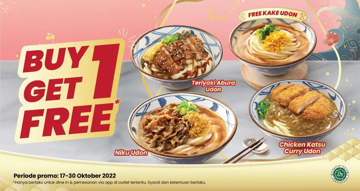 Promo Marugame Udon Beli 1 Gratis 1 Kake Udon, Berlaku 17-30 Oktober 2022