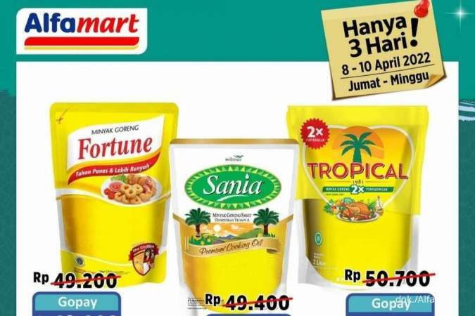 Promo Alfamart JSM 8-10 April 2022, Minyak Goreng Harga Spesial Bayar Pakai Gopay