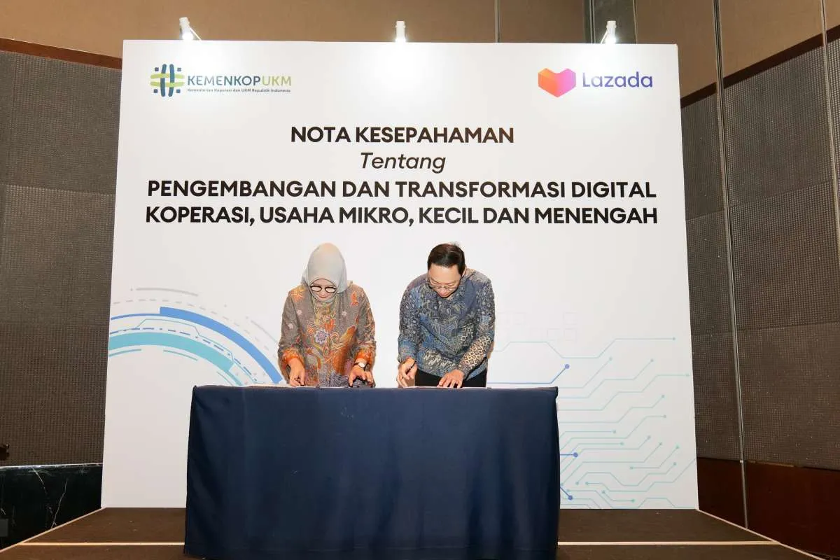 Dorong Transformasi Digital UMKM Indonesia, Lazada & Kemenkop UKM Teken MoU