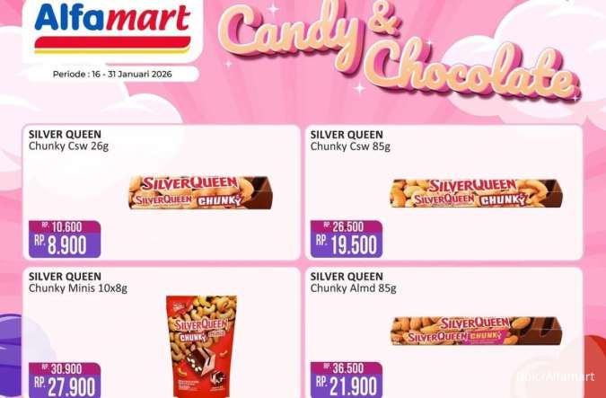 SilverQueen Mulai Rp 8.900 Saja, Cek Promo Alfamart Chocolate Fair 16-31 Januari 2026