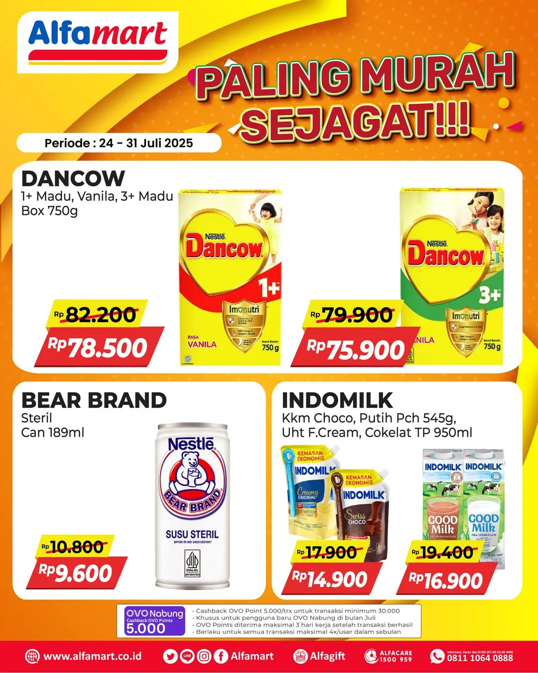 Promo Alfamart Paling Murah Sejagat Periode 24-31 Juli 2025
