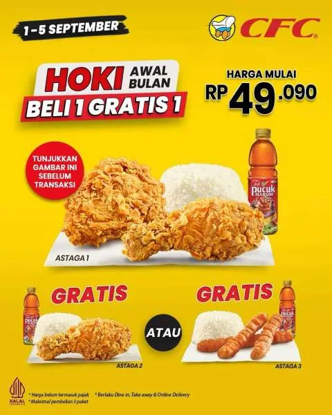 Promo CFC Hoki Awal Bulan September