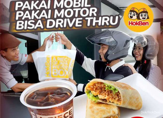 Promo HokBen Drive Thru Terbaru, Gratis Lemon Tea & Yakimeshi Burrito