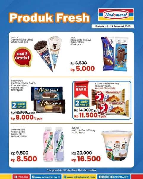 Promo Es Krim di Indomaret Super Hemat 6-19 Februari 2025