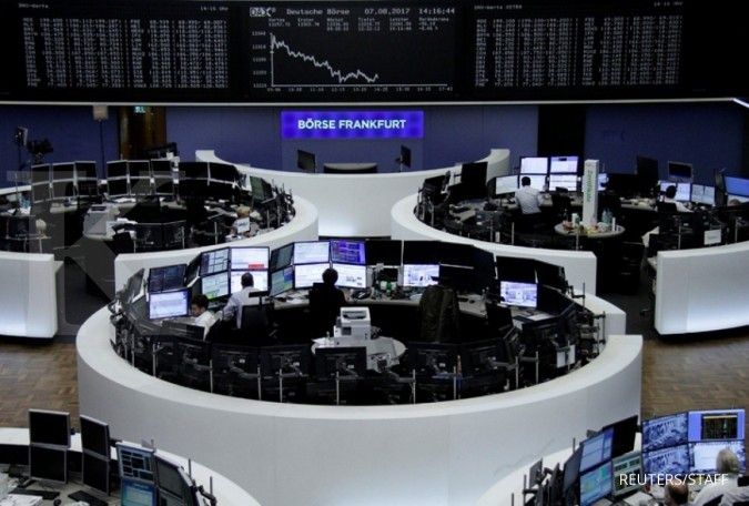 Bursa Eropa menutup penurunan awal pekan