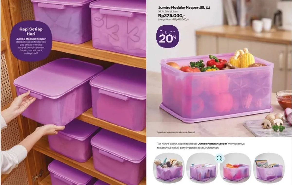 Promo Tupperware Januari 2024, Cek Semua Produk Diskon yang Bikin Hemat