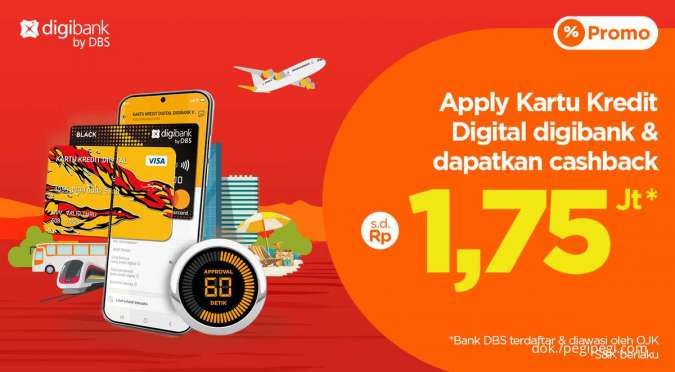 Promo Kartu Kredit Digibank di PegiPegi, Dapatkan Cashback s.d Rp1,75 Juta!