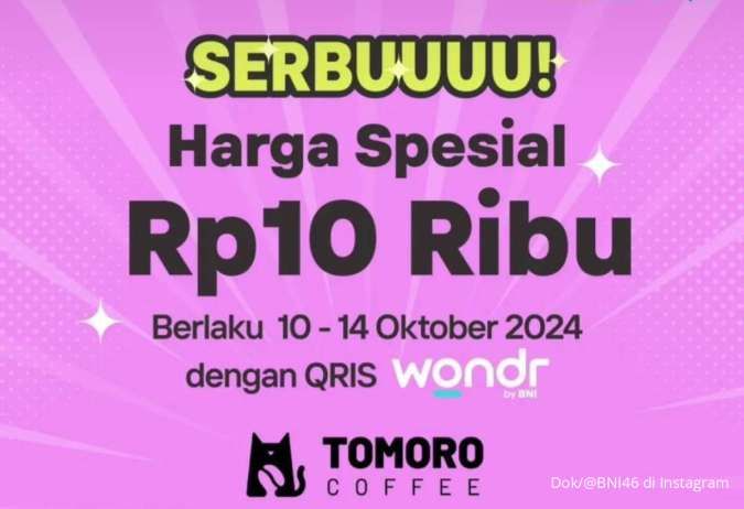 Promo Wondr by BNI di Fore & Tomoro Coffee, Harga Spesial Rp 10.000 Segera Berakhir