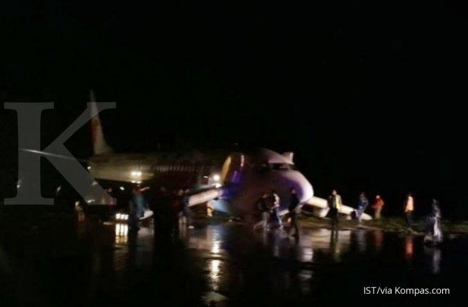 Lion Air tergelincir di Gorontalo, 174 penumpang dan tujuh awak selamat