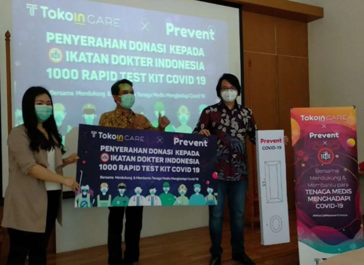 Perusahaan blockchain Tokoin sumbang 1.000 rapid test corona ke IDI