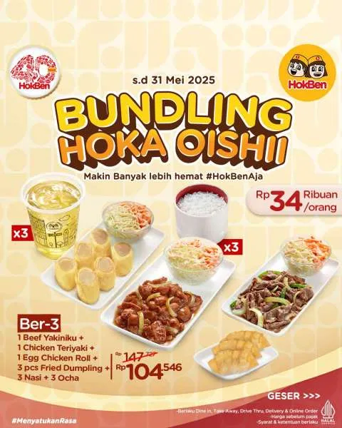 Promo HokBen Hoka Oishii Bertiga