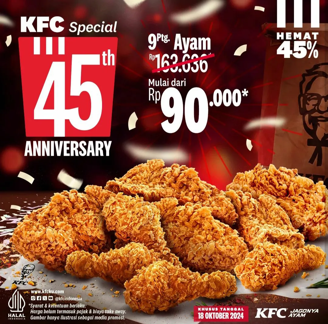 Promo KFC Anniversary ke-45