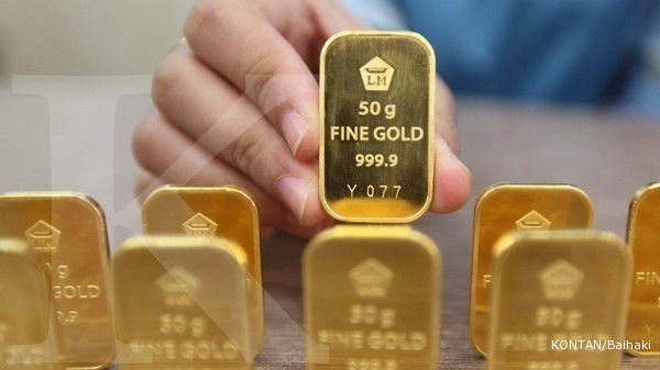 Harga acuan emas Antam hari ini rontok Rp4.000