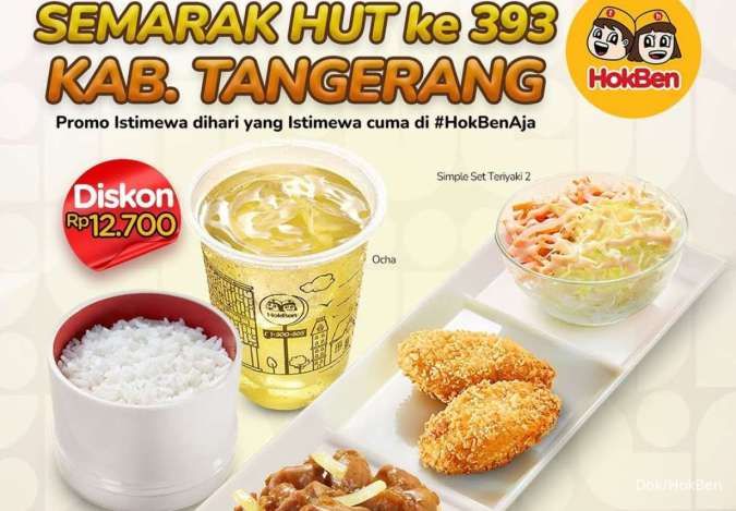 Promo HokBen HUT Kota Tangerang Oktober 2025, Diskon Rp 12.700 Sampai Besok Promo HokBen HUT Kota Tangerang Oktober 2025, Diskon Rp 12.700 Sampai Besok