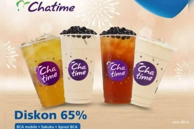 Promo Diskon hingga 65% untuk Semua Jenis Minuman di Chatime dari BCA