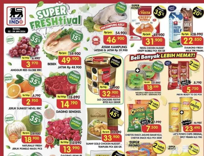 Katalog Promo JSM Superindo Diskon hingga 45% Periode 2-4 Januari 2026