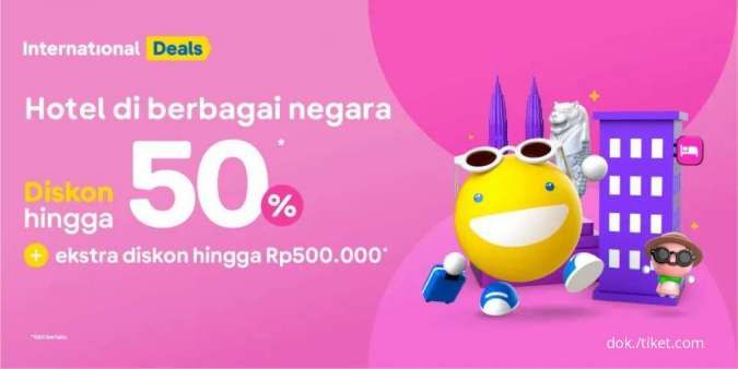 Promo Tiket.com Hotel Internasional hingga 17 Oktober 2022, Nikmati Diskon Hotel 50%