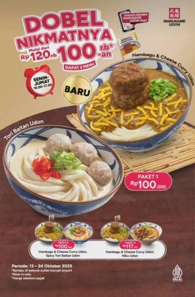 Promo Marugame Udon Dobel Nikmatnya Senin-Jumat Oktober