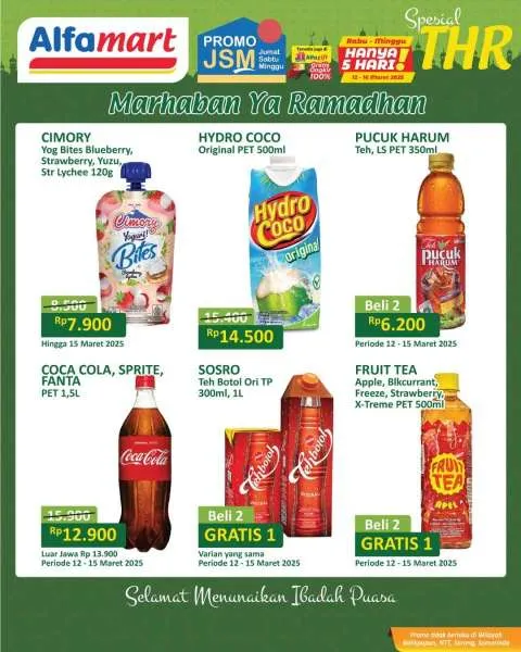 Promo JSM Alfamart Spesial THR Hanya 5 Hari Periode 12-16 Maret 2025