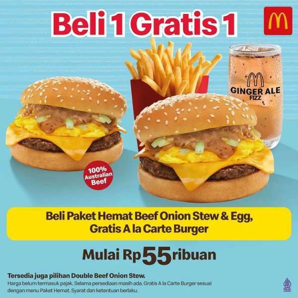 Promo McD Beli 1 Gratis 1 Burger Lezat Terbaru di Agustus 2022