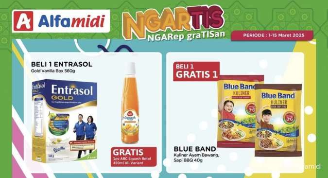 Promo Alfamidi Ngartis 1-15 Maret 2025, Beli 1 Gratis 1 Blue Band-Mc Lewis Sambal